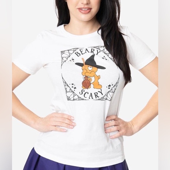 Care Bears Tops - Care Bears x Unique Vintage Beary Scary Womens Tee